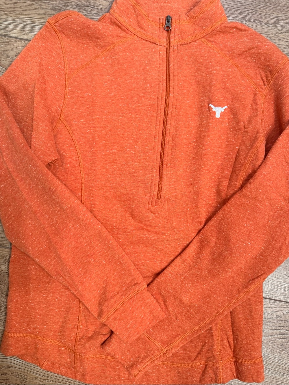 johnnie-O Texas Longhorns Orange Quarter-Zip Pullover with White Logo 0241